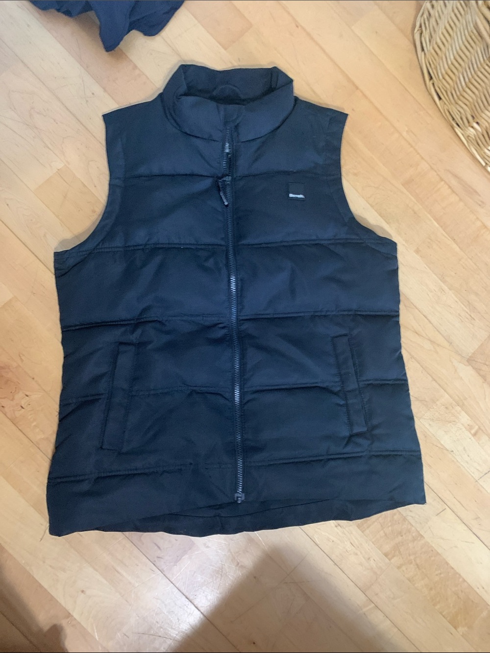 Bench Black Quilted Puffer Vest